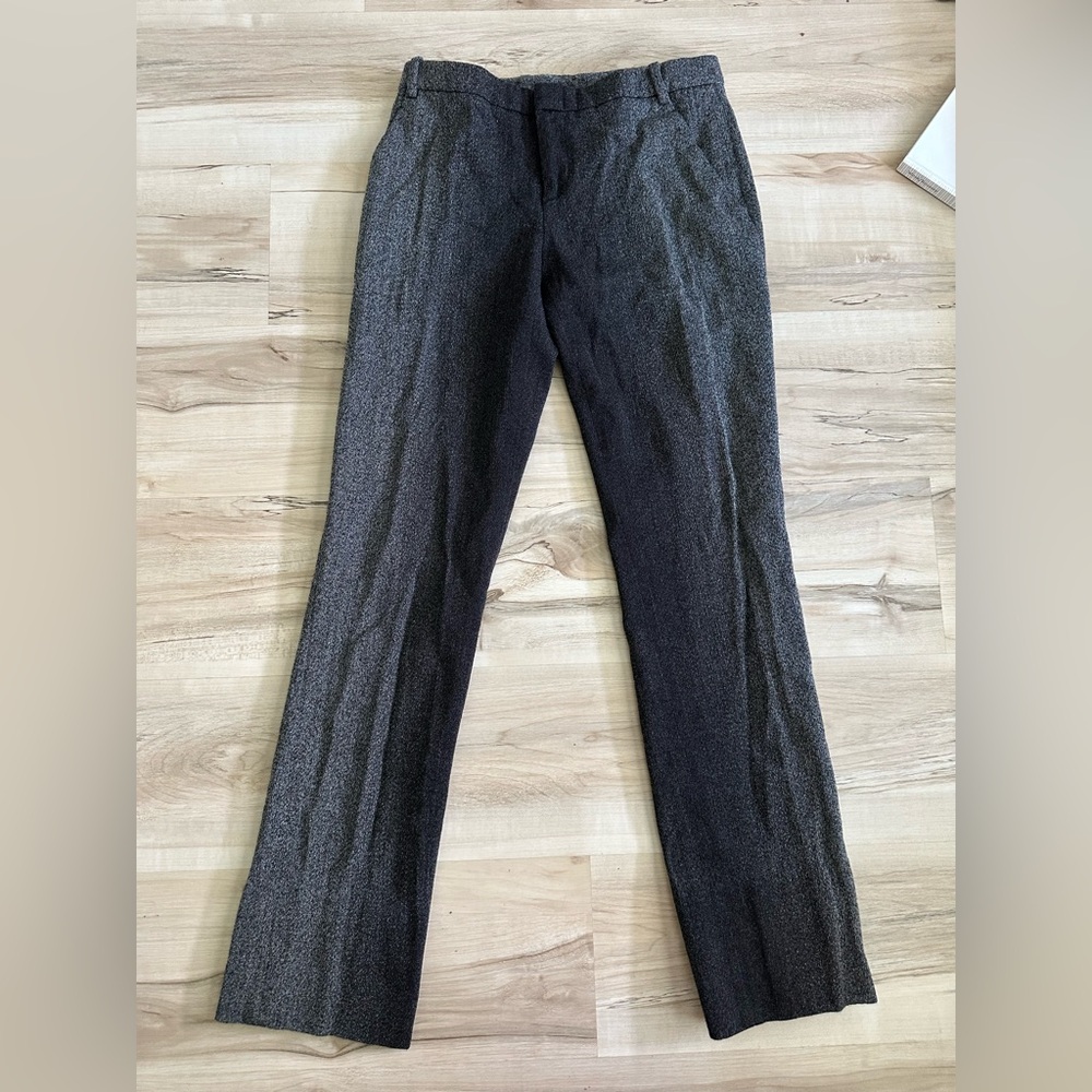 Gucci black and grey 100% wool trouser